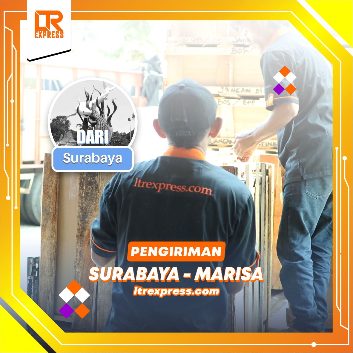 Ekspedisi Surabaya ke Marisa