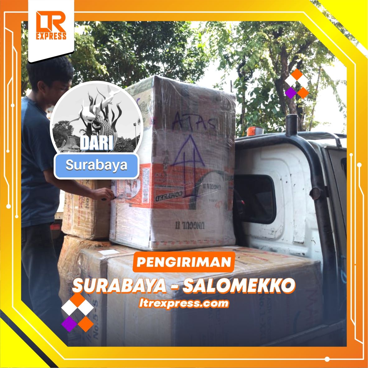 Ekspedisi Surabaya ke Salomekko